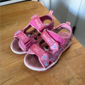 Disney Minnie Mouse Light Up Toddler Girls Sport Sandals - Pink Size 7